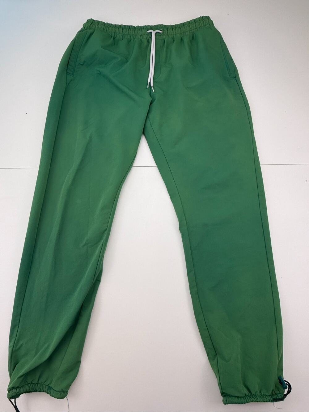 Kangol Men's Size Large Green Classic Track Jogger Pants Stretch Bungee Cuff